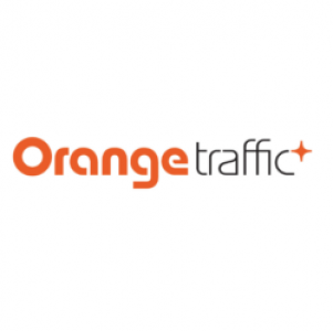 Orange Traffic white square